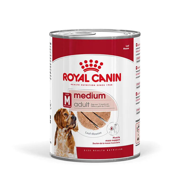 ROYAL CANIN Size Health Nutrition Medium Adult Loaf Can 410 g Solange Der Vorrat Reicht